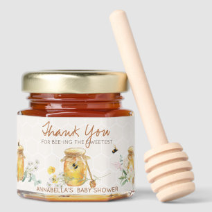 Sweet Little Honey Baby Shower Thank You Jar Favors