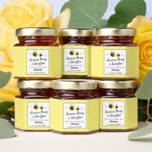 Sweet Little Honey Bee 1st Birthday Party Jar Favors