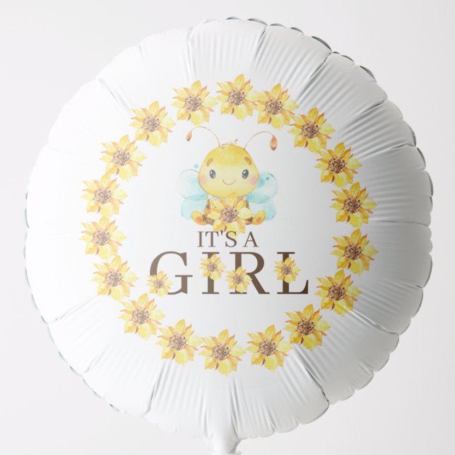 Sweet Little Honey Bee Baby Shower Balloon (Front)