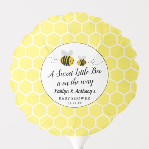 Sweet Little Honey Bee Baby Shower Balloon