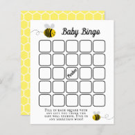 Sweet Little Honey Bee Baby Shower Bingo