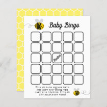 Sweet Little Honey Bee Baby Shower Bingo