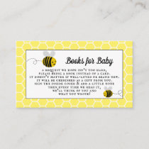 Sweet Little Honey Bee Baby Shower Books For Baby Enclosure Card