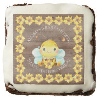 Sweet Little Honey Bee Baby Shower Brownie