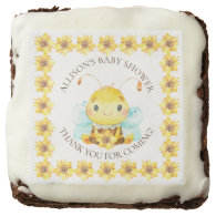 Sweet Little Honey Bee Baby Shower Brownie
