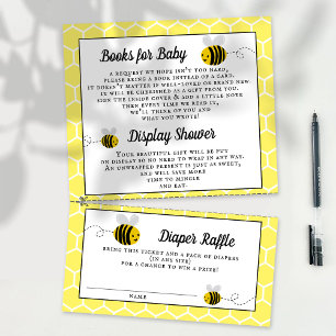 Sweet Little Honey Bee Baby Shower Detail Enclosure Card
