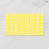 Sweet Little Honey Bee Baby Shower Diaper Raffle Enclosure Card (Back)