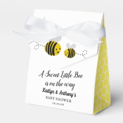 Sweet Little Honey Bee Baby Shower Favor Boxes