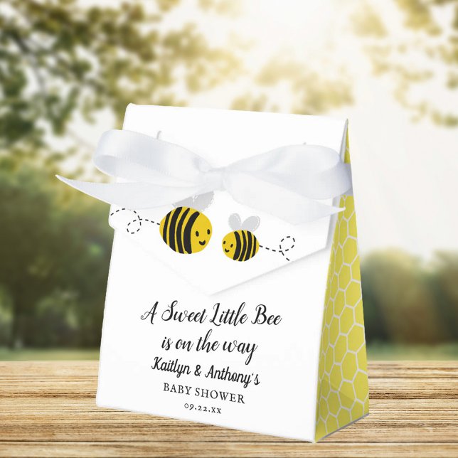 Sweet Little Honey Bee Baby Shower Favor Boxes (Creator Uploaded)