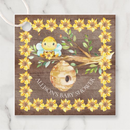 Sweet Little Honey Bee Baby Shower Favor Favor  Fa Favor Tags