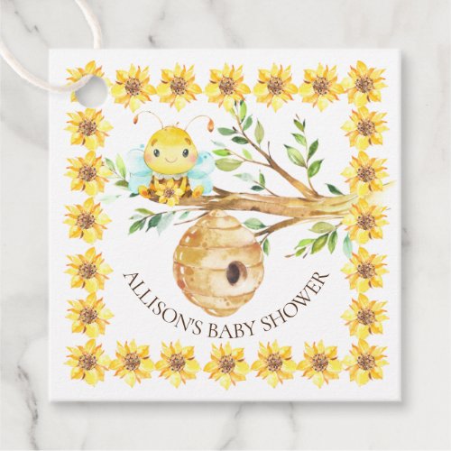 Sweet Little Honey Bee Baby Shower Favor Favor  Fa Favor Tags