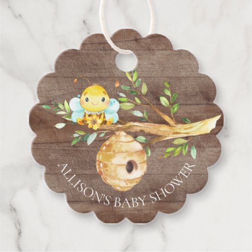 Sweet Little Honey Bee Baby Shower Favor Favor  Fa Favor Tags