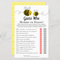 Sweet Little Honey Bee Baby Shower Guess Who Game