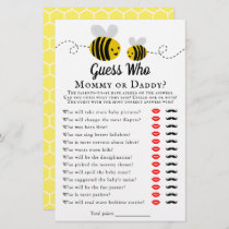 Sweet Little Honey Bee Baby Shower Guess Who Game