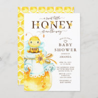 Sweet Little Honey Bee Baby Shower Invitation
