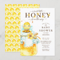 Sweet Little Honey Bee Baby Shower Invitation