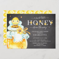 Sweet Little Honey Bee Baby Shower Invitation