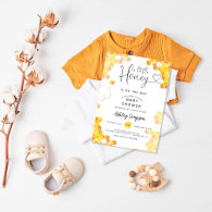 Sweet Little Honey Bee Baby Shower Invitation