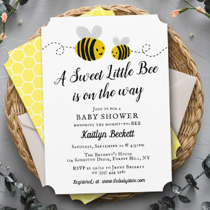 Sweet Little Honey Bee Baby Shower Invitation