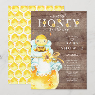 Sweet Little Honey Bee Baby Shower Invitation