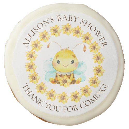 Sweet Little Honey Bee Baby Shower  Sugar Cookie
