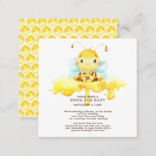 Sweet Little Honey Bee  Book for Baby  Enclosure Card