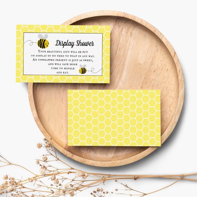 Sweet Little Honey Bee Display Shower Enclosure Card (Creator Uploaded)