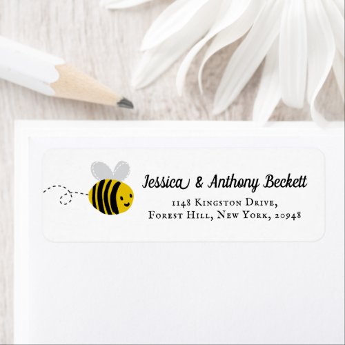 Sweet Little Honey Bee Return Address Labels