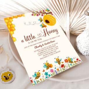 Sweet little Honey is on tha way Baby shower Invitation