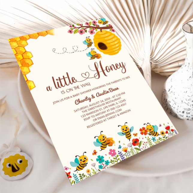 Sweet little Honey is on tha way Baby shower Invitation (Creator Uploaded)