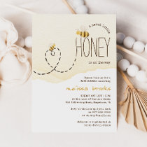 Sweet Little Honey On The Way | Bee Baby Shower Invitation