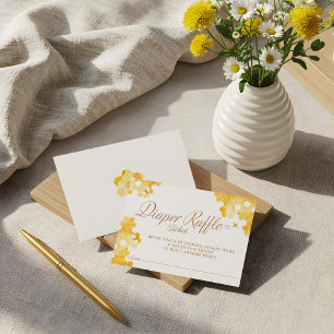 Sweet Little Honey On The Way Diaper Raffle Ticket Enclosure Card