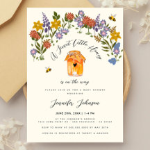 Sweet Little Honey Vintage Flowery Baby Shower