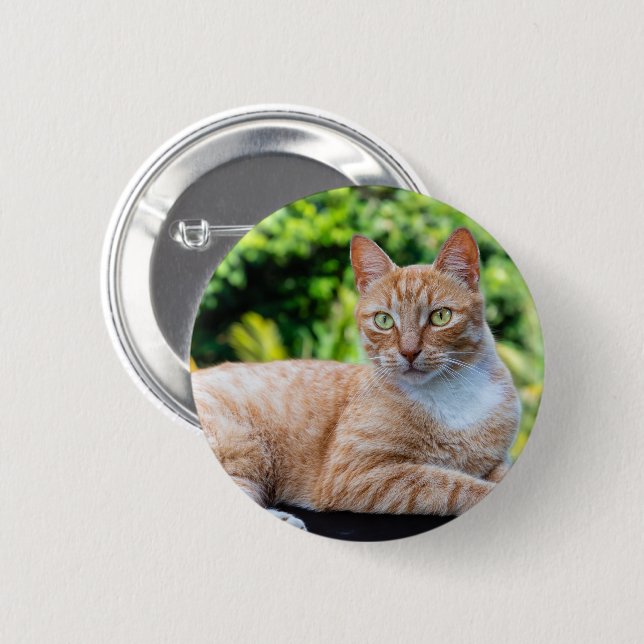 Sweet little kitty button (Front & Back)