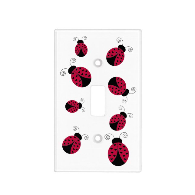 Sweet Little Ladybugs Light Switch Cover (Front)