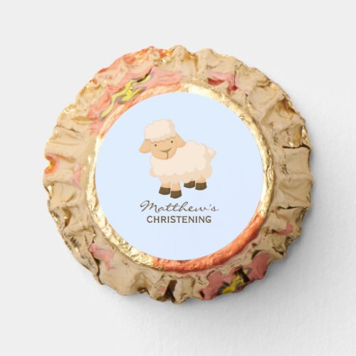 Sweet Little Lamb Baby Christening Hershey Kisses Reeses Peanut Butter Cups