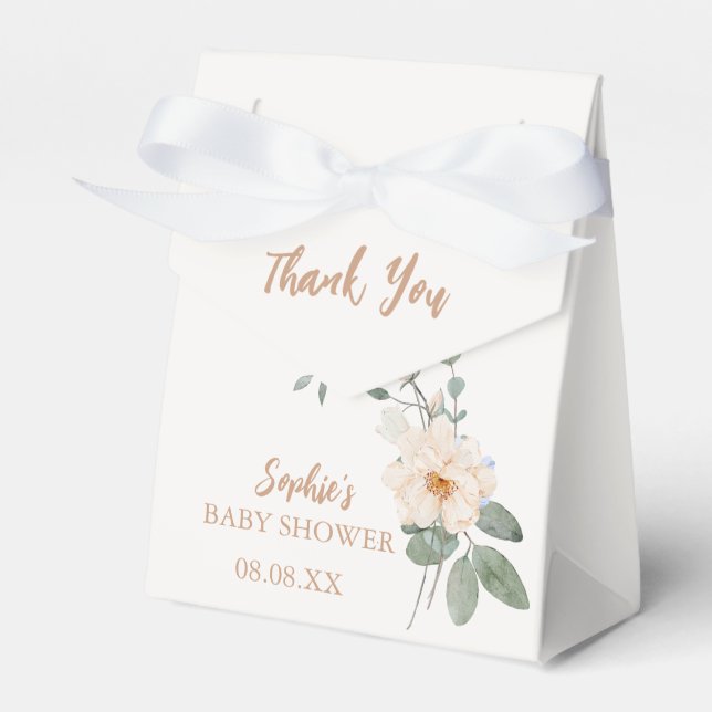 "Sweet Little Lamb Baby Shower Favor Boxes (Front Side)