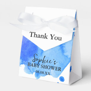 Sweet Little Lamb Blue Hydrangea Balloon Favor Boxes