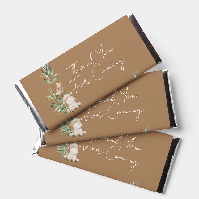 Sweet Little Lamb Greenery Candy Wrapper Label Hershey Bar Favors (Creator Uploaded)