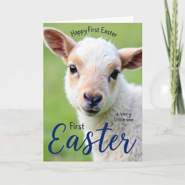 Sweet Little Lamb Photo Card (Front)