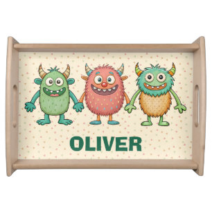 Sweet Little Monsters Personalized Serving Tray