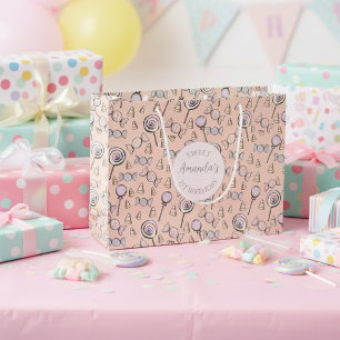 Sweet Little One Candy Theme First Birthday Favor Large Gift Bag