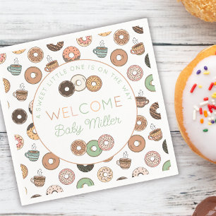Sweet Little One Donuts Baby Shower Personalized Napkins