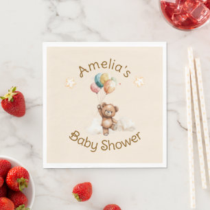 Sweet Little One on the Way Neutral Baby Shower Napkins
