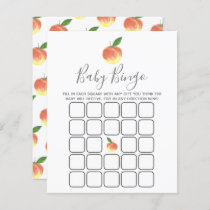 Sweet Little Peach Baby Shower Bingo