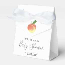 Sweet Little Peach Baby Shower Favor Boxes