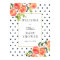 Sweet Little Peach Baby Shower Welcome Sign