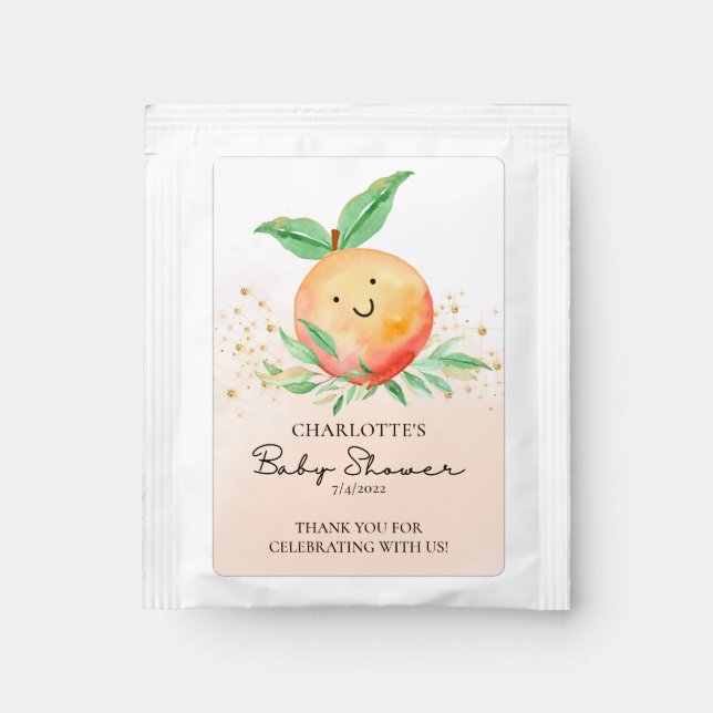 Sweet Little Peach Tea Bag Drink Mix (Front)