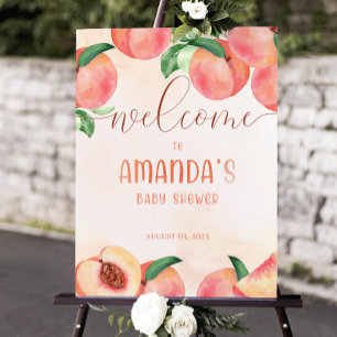 Sweet little peach welcome sign Foam Boards