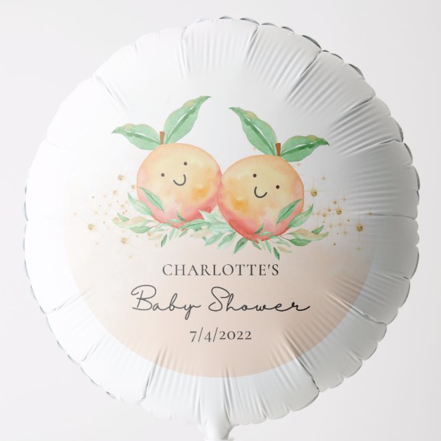 Sweet Little Peaches Balloon (Front)